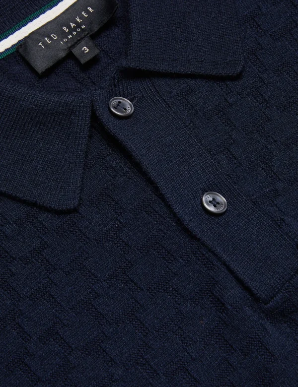 Morar T Knit Long Sleeve Polo Top