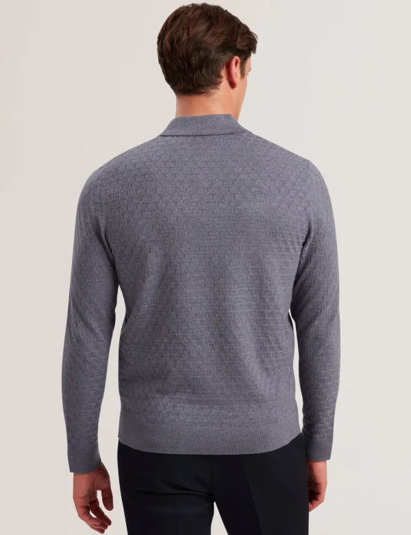 Morar T Knit Long Sleeve Polo Top