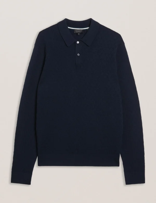 Morar T Knit Long Sleeve Polo Top