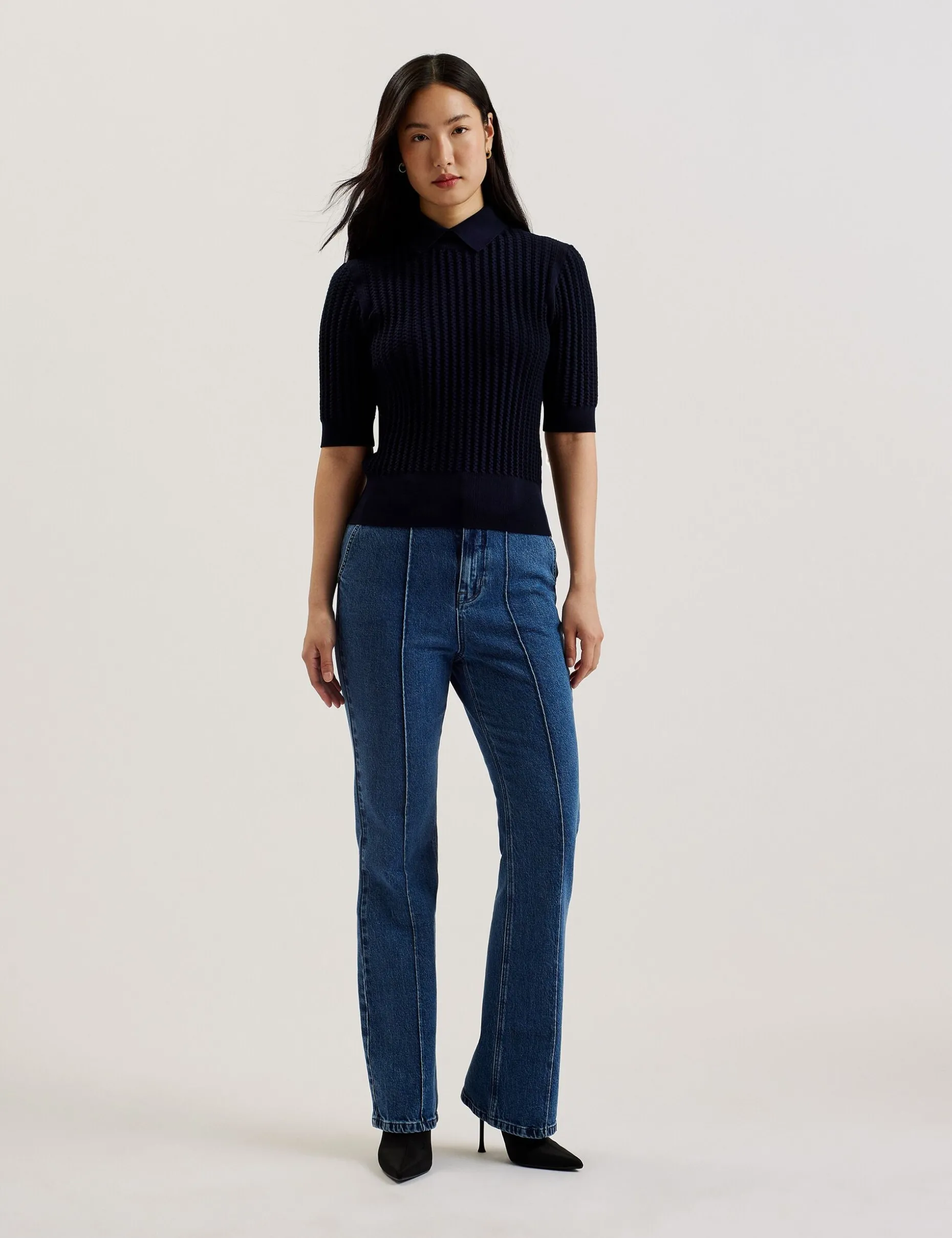 morliee_textured_knit_puf_1.webp Morliee Textured Knit Puffed Short Sleeve Sweater