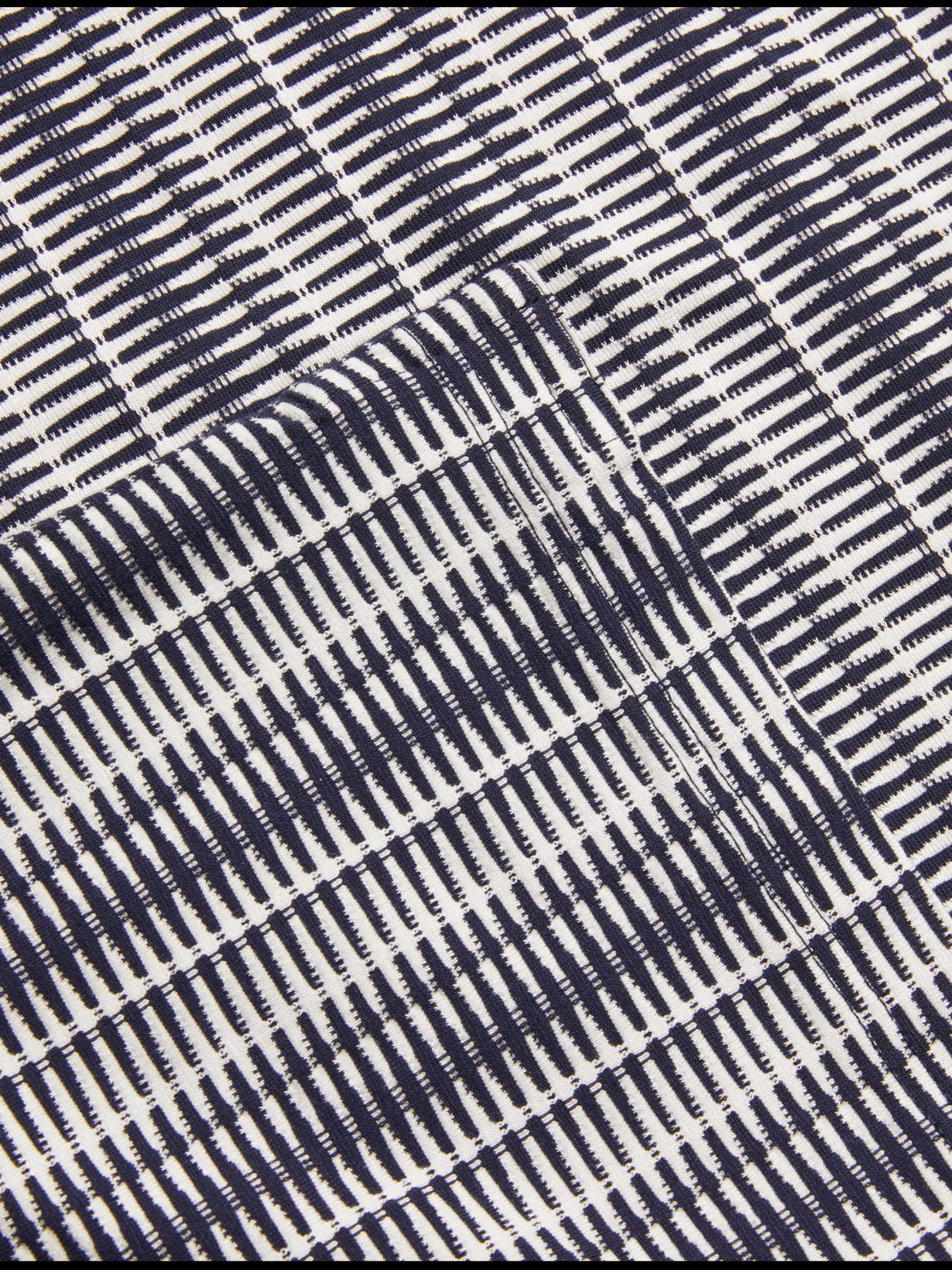 octon_geo_stripe_zip_neck_5.webp Octon Geo Stripe Zip Neck Polo Shirt