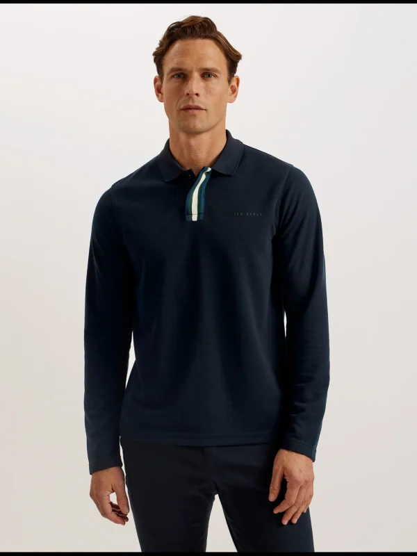Pacto Branded Long Sleeve Polo Shirt