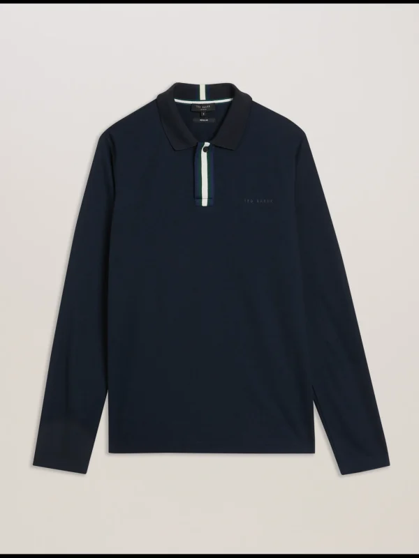 Pacto Branded Long Sleeve Polo Shirt
