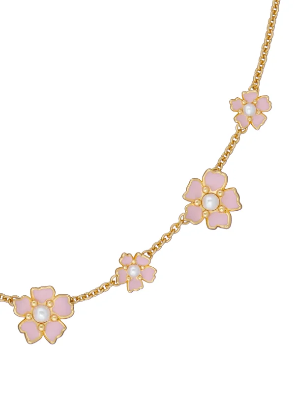 Petia Painted Flower Necklace