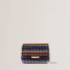Pridela Striped Crystal Mini Cross Body Bag
