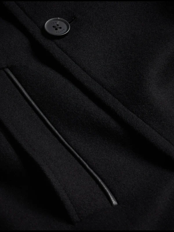 Radford Longline Funnel Neck Wool Wrap Coat