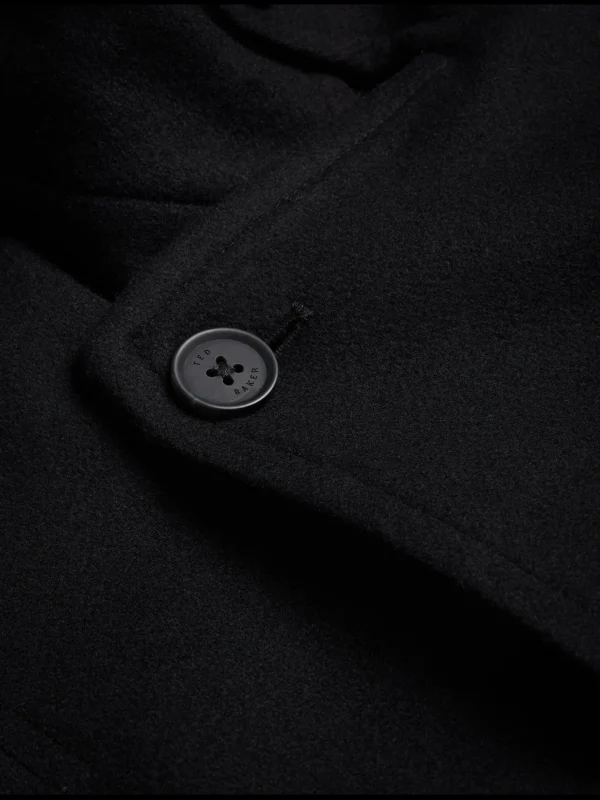 Radford Longline Funnel Neck Wool Wrap Coat