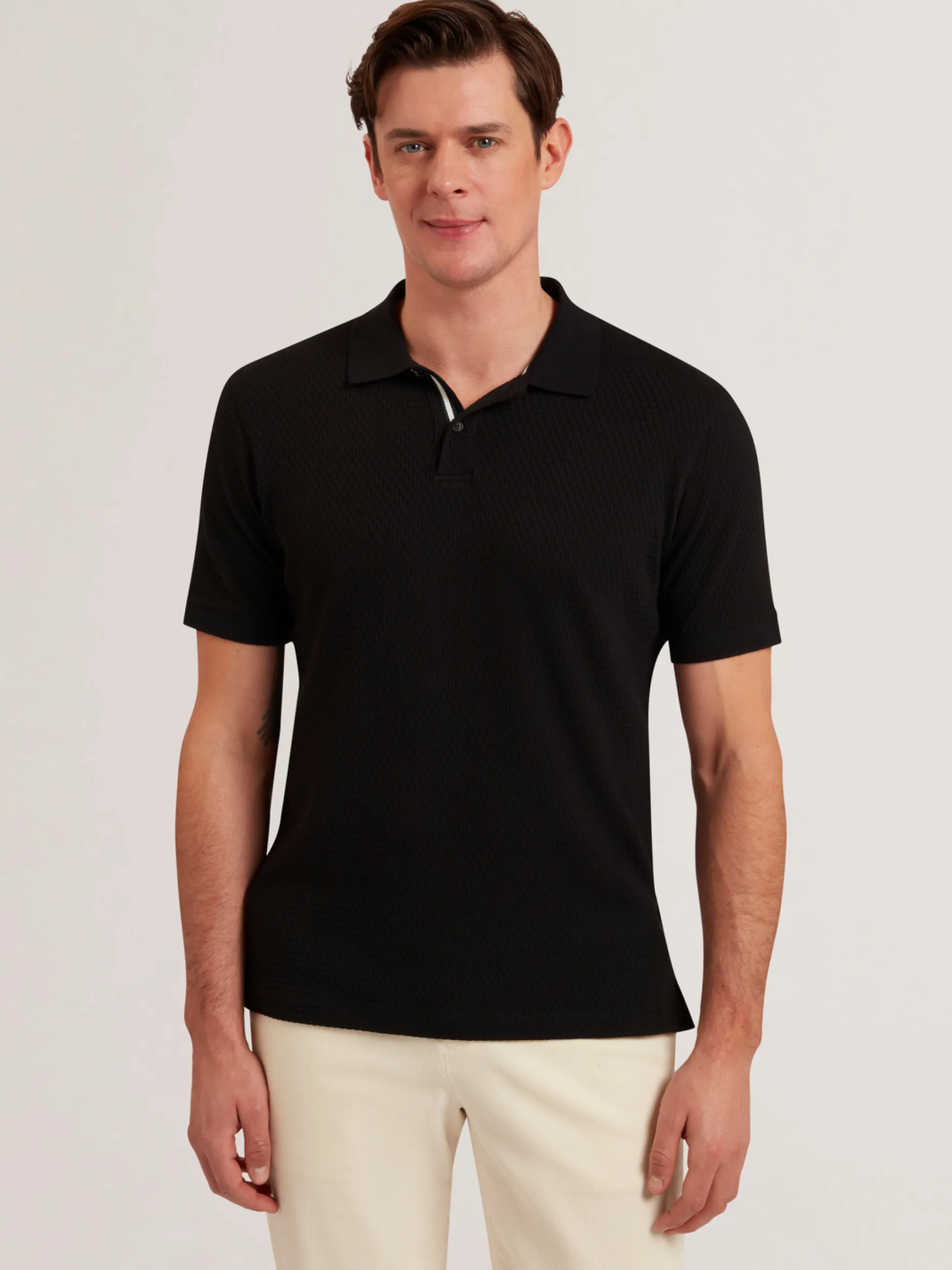 redman_short_sleeve_regul_1-1.webp Redman Short Sleeve Regular Textured Polo