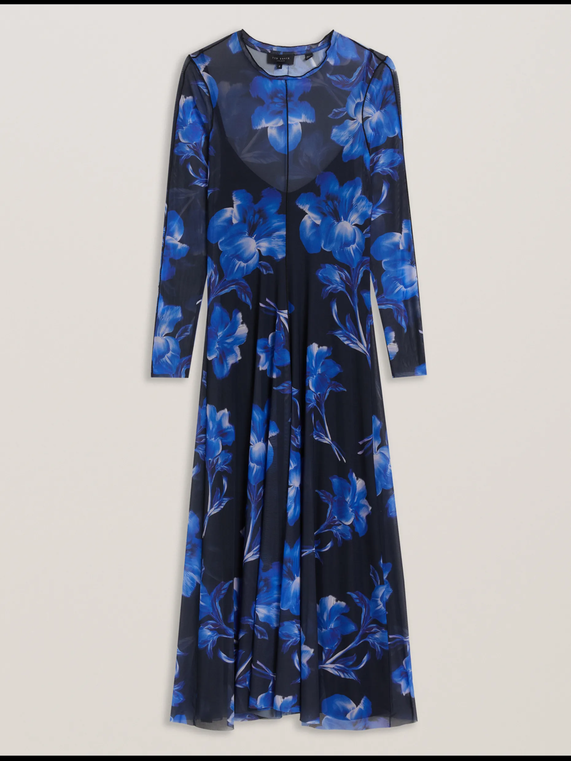 rozeen_mesh_long_sleeve_p_5.webp Rozeen Mesh Long Sleeve Printed Dress