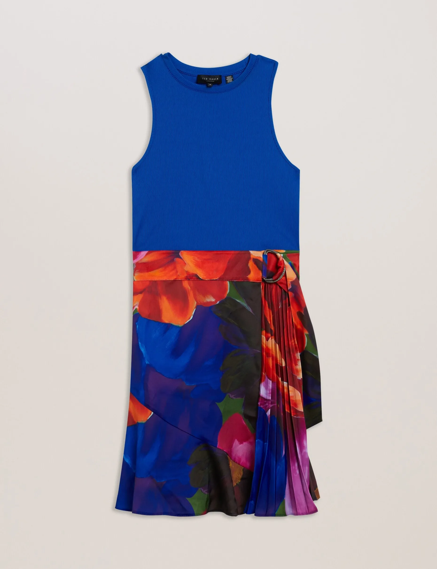 sandiyy_printed_pleated_m_6.webp Sandiyy Printed Pleated Mini Dress with Knit Bodice