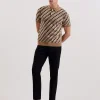Seferry Interlocking T Jacquard Knitted Polo Shirt