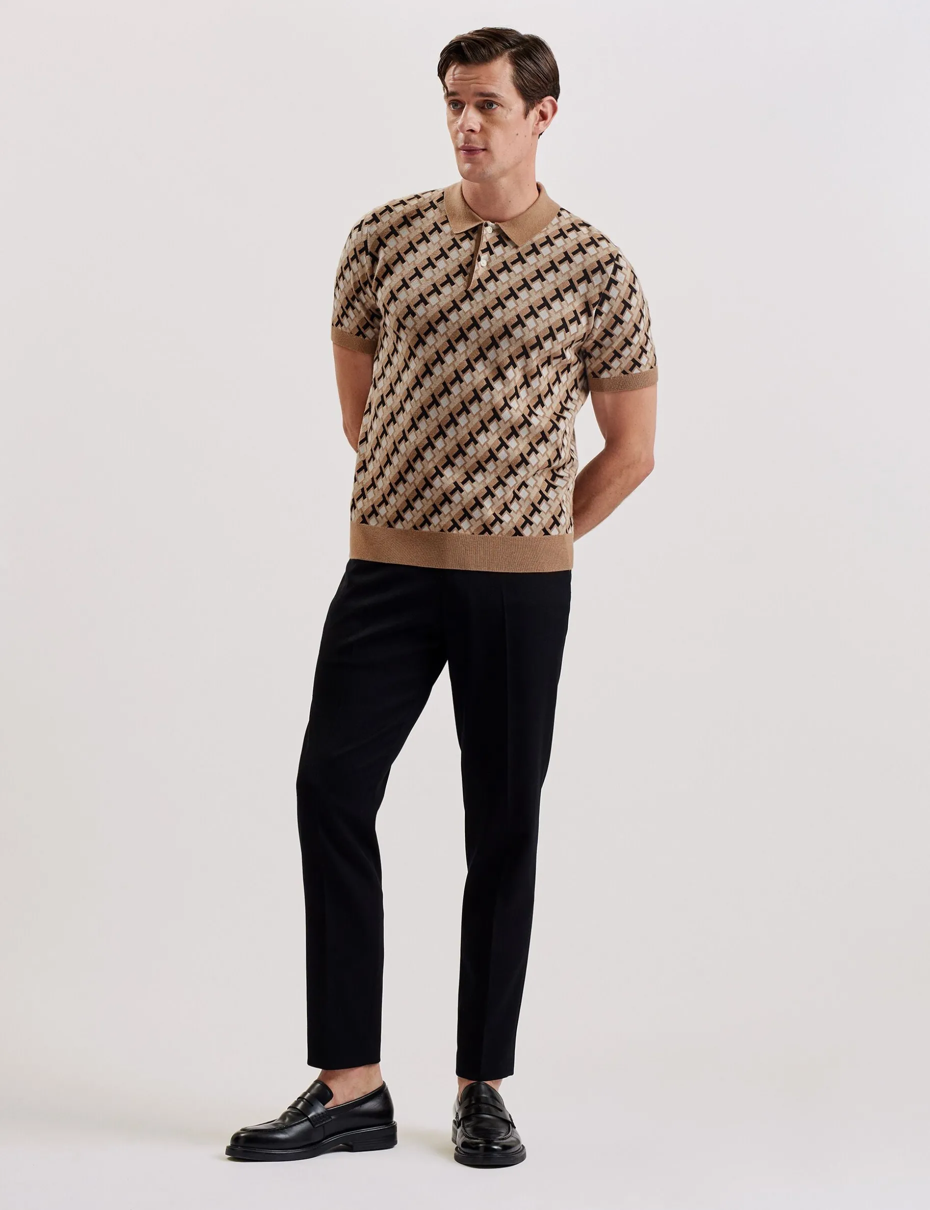 seferry_interlocking_t_ja_0.webp Seferry Interlocking T Jacquard Knitted Polo Shirt