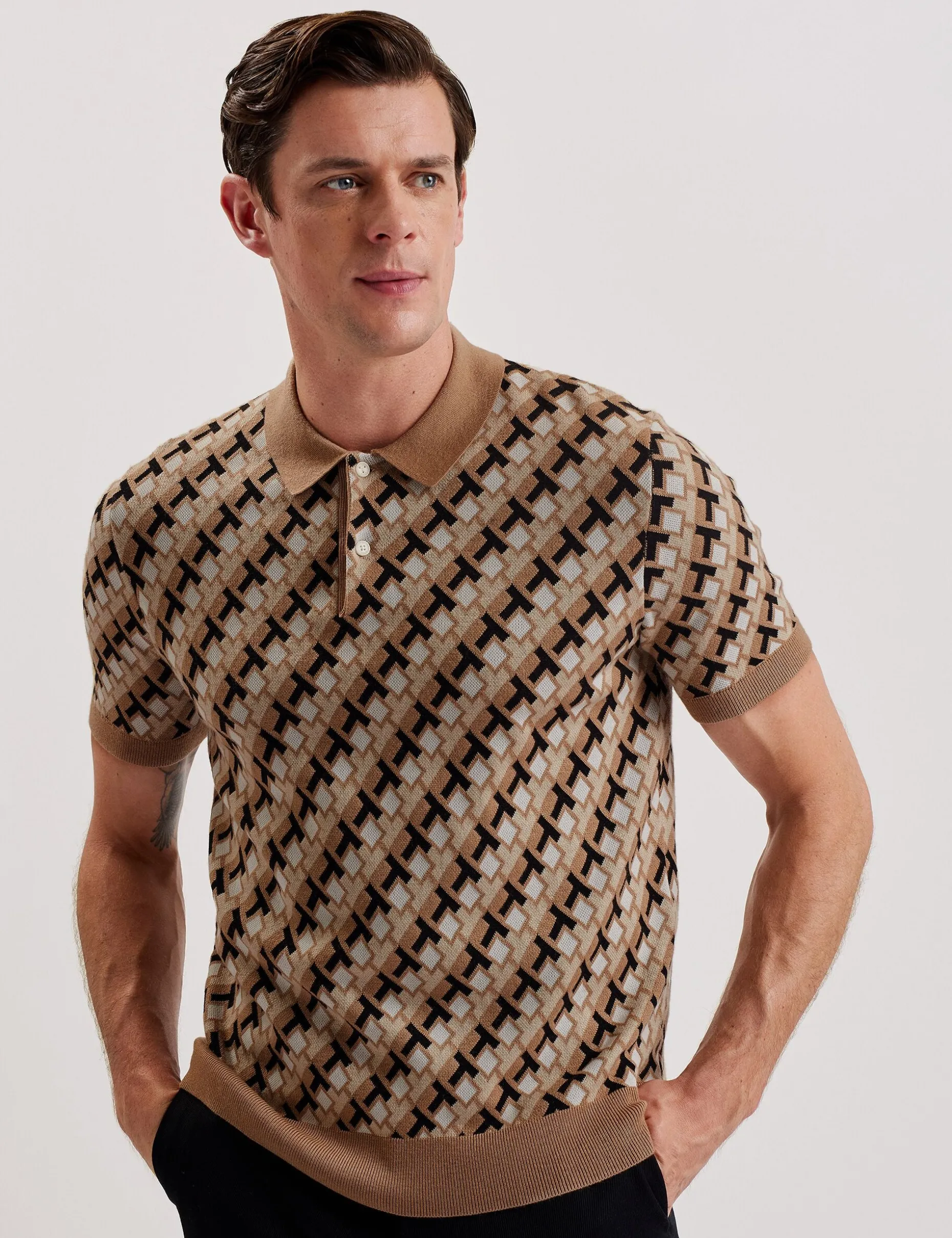 seferry_interlocking_t_ja_1.webp Seferry Interlocking T Jacquard Knitted Polo Shirt