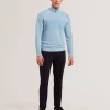 Simonea Textured Panel Half-Zip Modal Sweatshirt