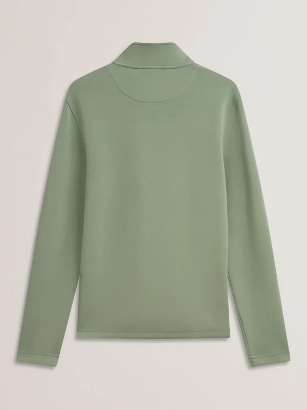 Simonea Textured Panel Half-Zip Modal Sweatshirt