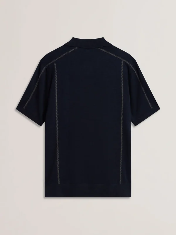 Telle Short Sleeve Regular Embroidered Button Polo