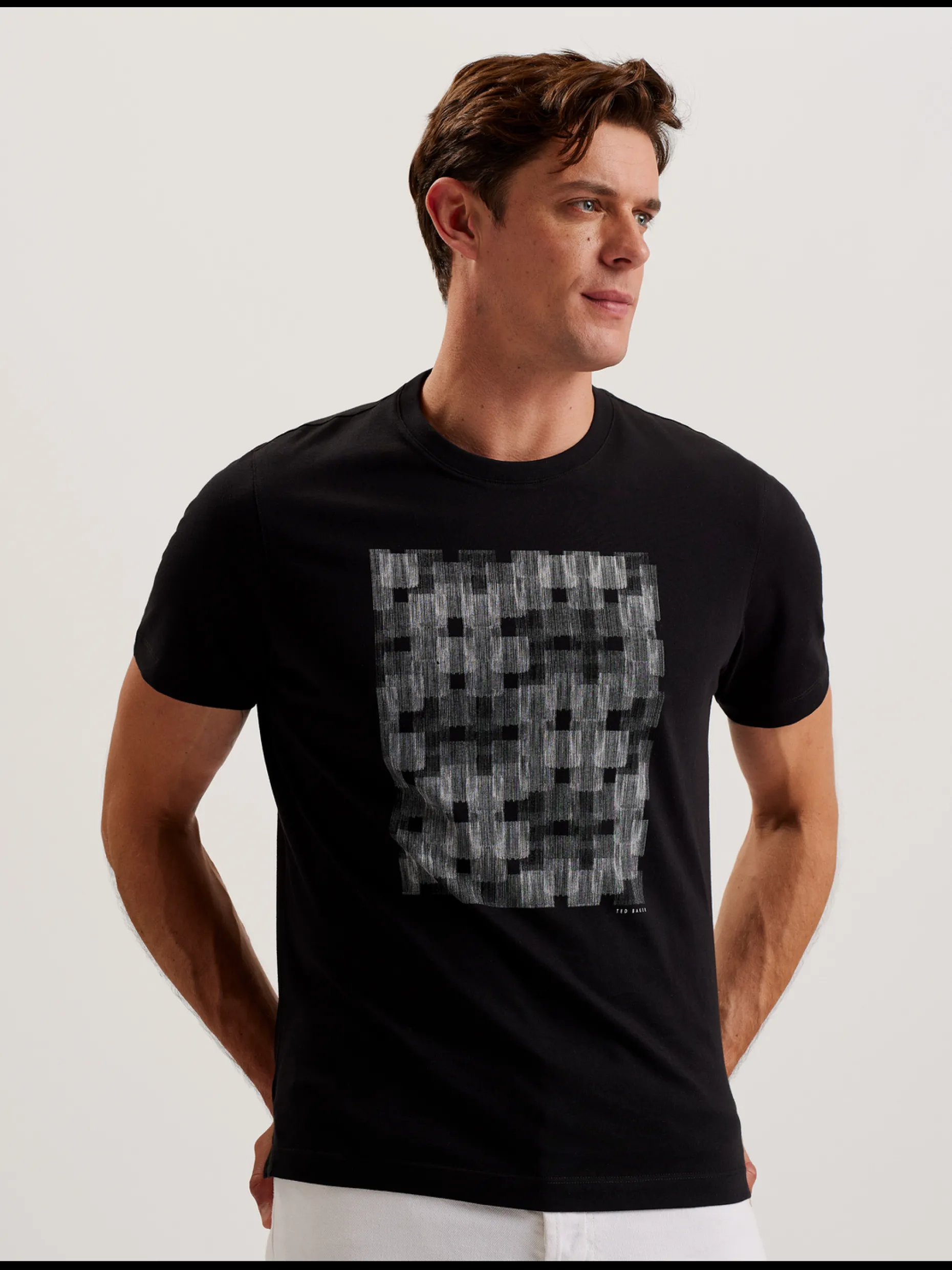 tessman_box_print_crew_ne_0.webp Tessman Box Print Crew Neck Cotton T-Shirt