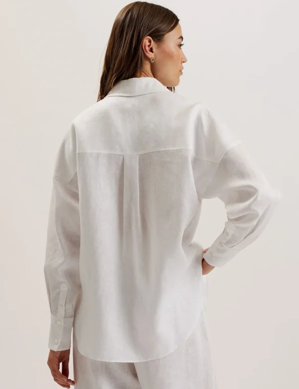 Toloca Oversized Linen Shirt