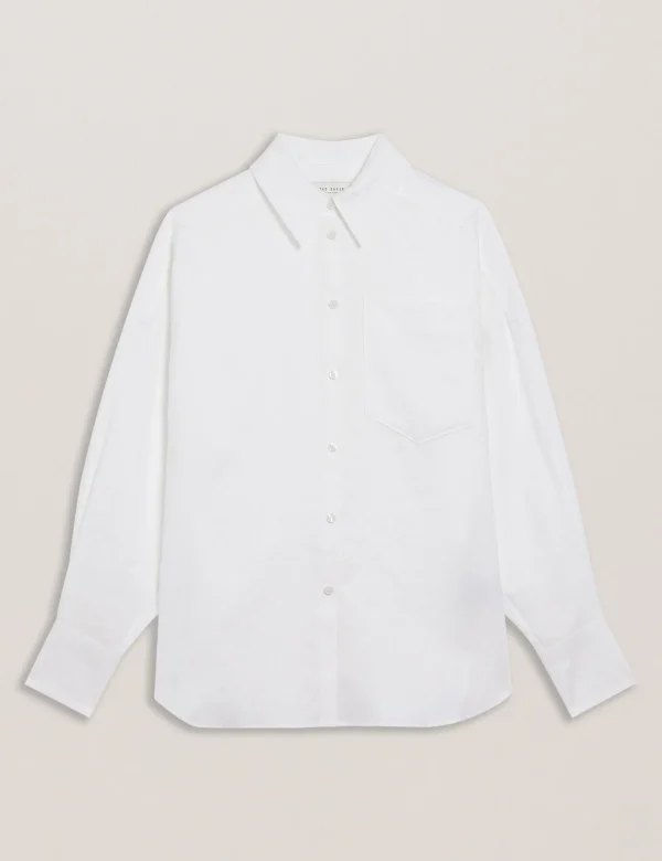 Toloca Oversized Linen Shirt