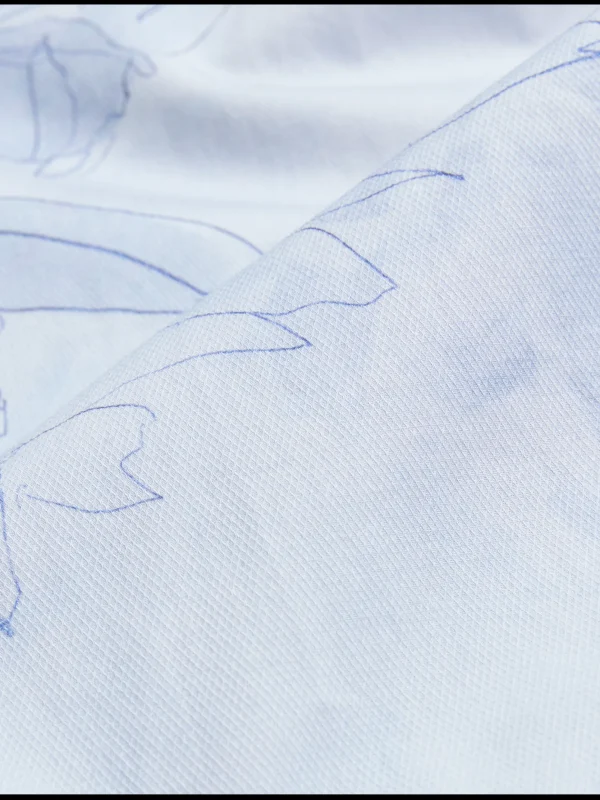 Walesby Sketched Floral Print Cotton Shirt